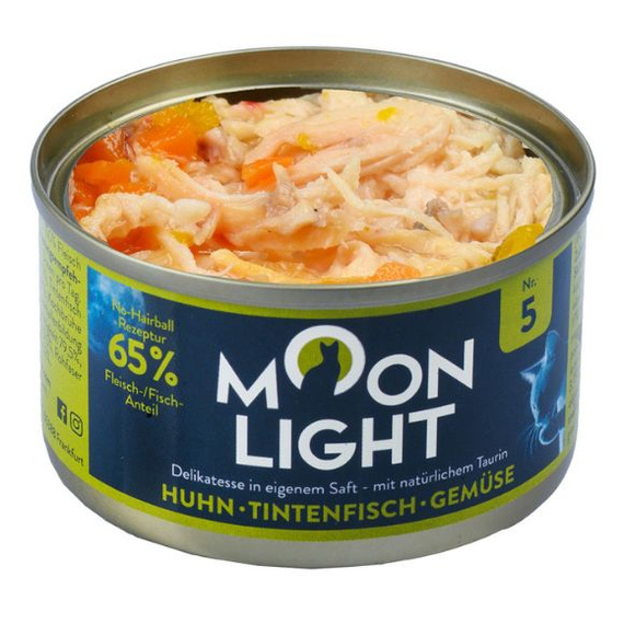 Moonlight Dinner NR 5 Kurczak, kałamarnica, warzywa sosie własnym﻿﻿﻿ 80g