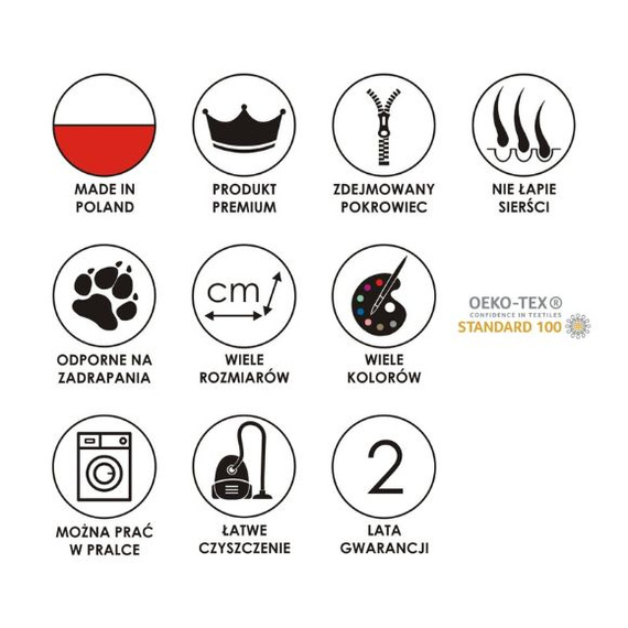 Lauren Design FRIDA poducha w kolorze malinowym dla psa lub kota 70/50cm