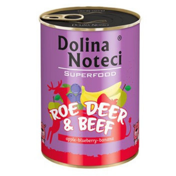 Dolina Noteci Superfood sarna i wołowina 400 g karma dla psów dorosłych