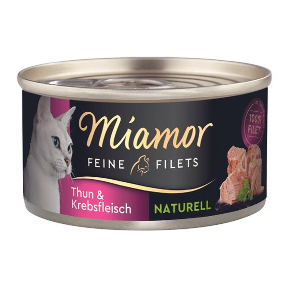 Miamor Filets Naturell tuńczyk z krabem w sosie 80g karma dla kota
