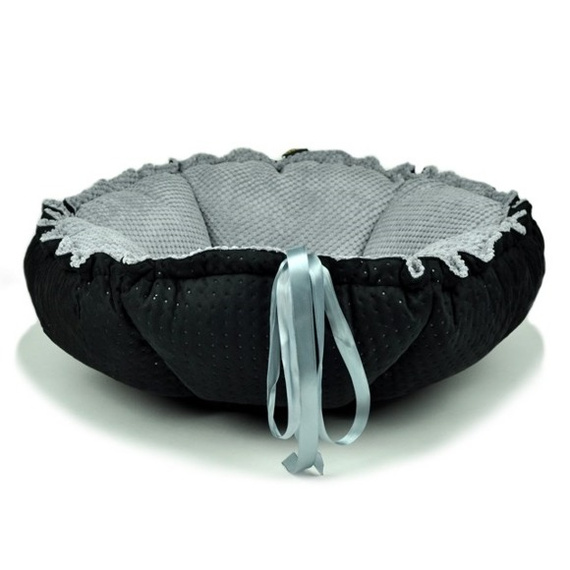 Lauren design legowisko Daisy 80cm - legowisko dla psa lub kota czarno-szare