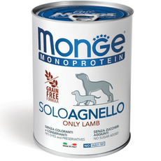 Monge Dog Solo Lamb 400g - monoproteinowa mokra karma dla psów