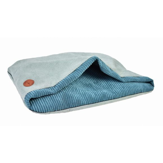 Legowisko dla psa lub kota - Lauren Design Norka Nel mięta + petrol blue 100 x 80 cm