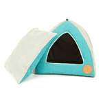 Budka dla kota lub psa 40x40cm turkusowa Lauren design BELLA