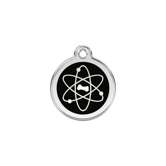 Adresówka dla psa lub kota mała - okrągła zawieszka ATOM - Red Dingo