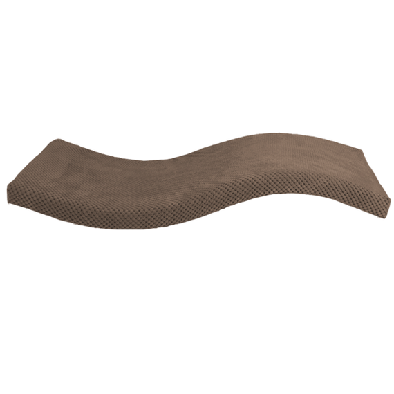 Półka dla kota FALA 75 symetryczna lewa kolor brązowy