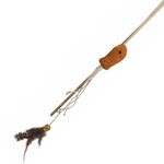 Pet Nova wędka z rybką i sznurkami - zabawka dla kota 40cm