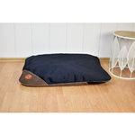 Lauren Design FRIDA poducha dla psa lub kota brąz struktura + czarny velvet 85/65cm