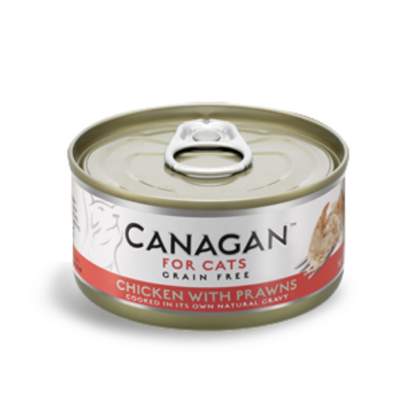 Canagan Kurczak z Krewetkami mokra karma dla kota puszka 75g
