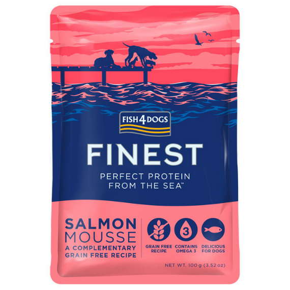 Fish4Dogs Finest Salmon - mus z łososia sasz. 100g
