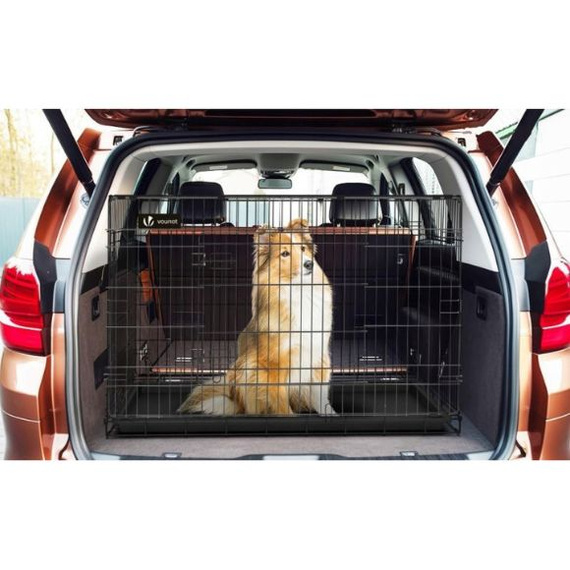 Klatka metalowa dla psa 121x74x82 cm