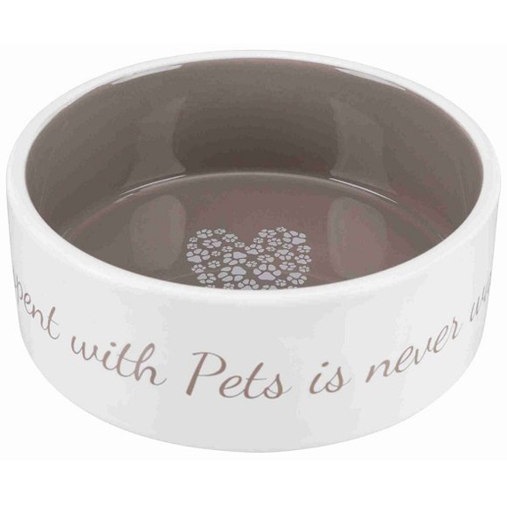 Miska ceramiczna Pet's Home 0,3l kremowo-szara Trixie