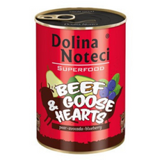 Dolina Noteci Superfood wołowina i serca gęsi 400 g karma dla psów dorosłych