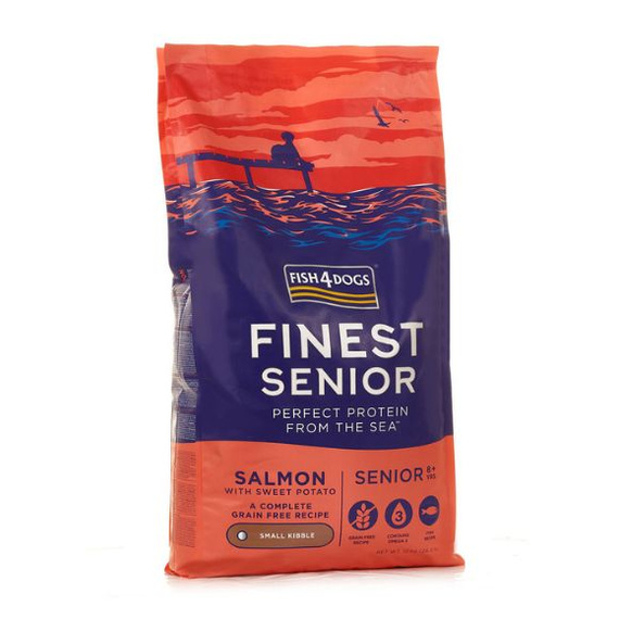 Fish4Dogs Finest Senior Salmon karma dla psa seniora małe krokiety 1,5kg