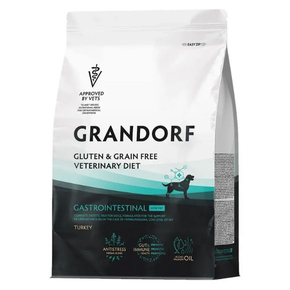 Grandorf Veterinary Diet Dog Gastrointestinal Low Fat Turkey 1 kg