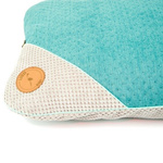 Lauren design legowisko FRIDA - dwustronna poducha dla psa lub kota w kolorze turkusowo-szarym 85/65cm