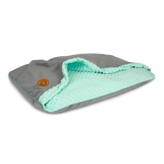 Legowisko dla psa lub kota Lauren design Norka Nel szaro-miętowa