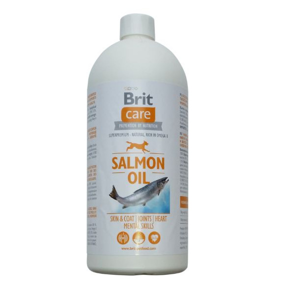 Brit Care olej z łososia 1000 ml – suplement diety dla psów