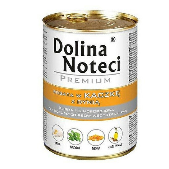 Dolina Noteci Premium - kaczka z dynią puszka 400g - karma dla psów dorosłych