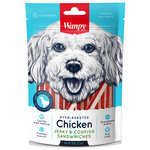 Wanpy Chicken & Codfish Sandwiches przysmak dla psa paseczki kurczaka z rybą 100g