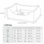 Lauren Design CEZAR - kolorowa kanapa dla psa lub kota 60/50cm