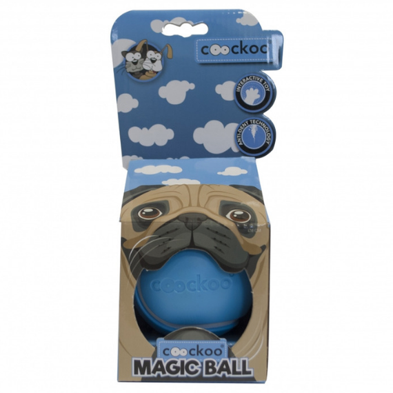 Coockoo Magic Ball - niebieska zabawka dla kotów i psów