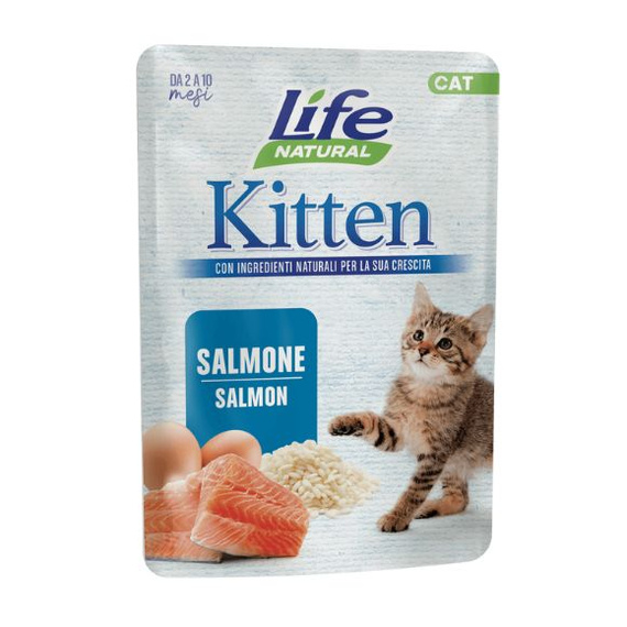 Life Cat Natural Kitten Łosoś mokra karma dla kociąt saszetka 70g
