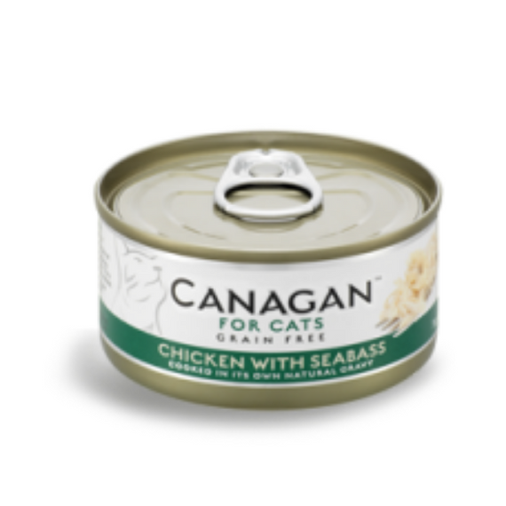 Canagan Kurczak z Labraksem mokra karma dla kota puszka 75g