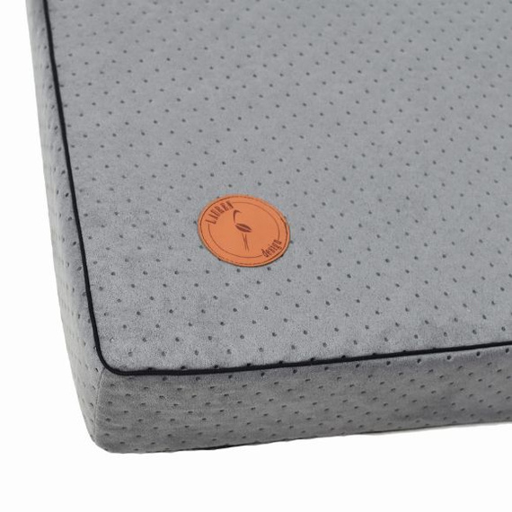 Materac ortopedyczny dla psa Hector 85x70cm pikowany szary