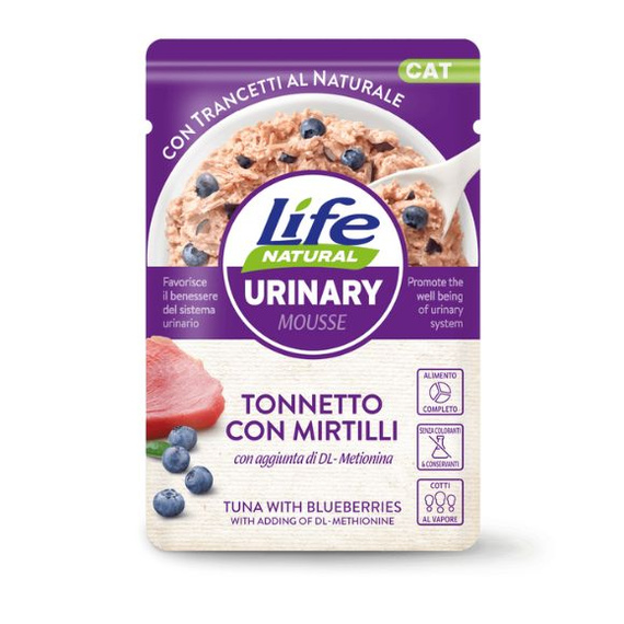 Life Cat Natural Urinary Tuńczyk z borówkami 70g wilgotna karma dla kota