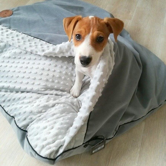 Legowisko dla psa lub kota Lauren design Norka Nel szaro-różowa