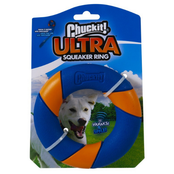 Chuckit! Ultra Squeaker Ring wytrzymała zabawka dla psa