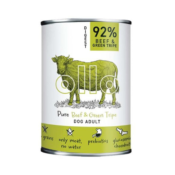 Ollo Pure Digest Beef & Green Tripe mokra karma dla psa - wołowina i żwacze 400g