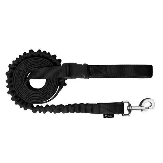 Chaba Smycz do biegania z psem - 16mm/280cm czarna