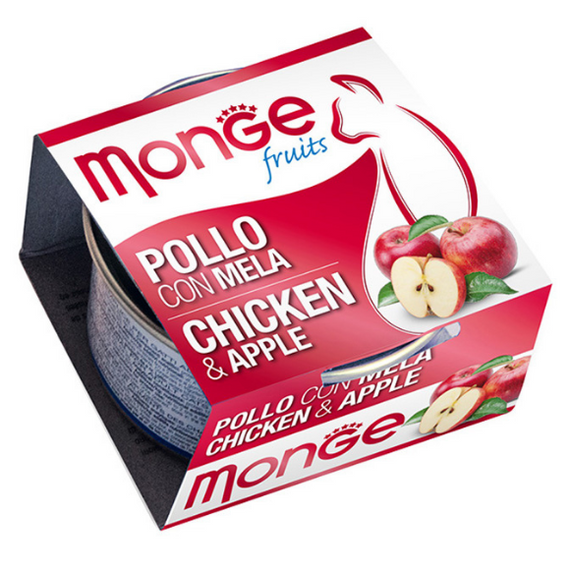 Monge Fruits Chicken Apple karma dla kotów Kurczak Jabłko 80g