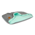 Legowisko dla psa lub kota Lauren design Norka Nel szaro-miętowa