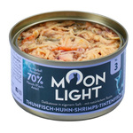 Moonlight Dinner Nr 3﻿ Tuńczyk, kurczak, krewetki, kałamarnica w sosie własnym﻿﻿﻿ 80g