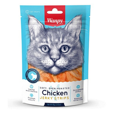 Wanpy Chicken Jerky Strips 80g miękkie paski kurczaka dla kota