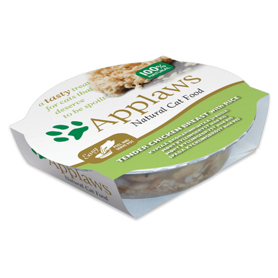 Applaws Natural Cat Food kurczak z ryżem w bulionie miseczka 60 g