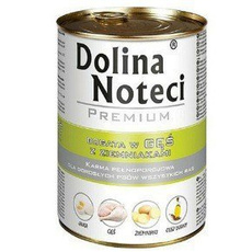 Dolina Noteci Premium - gęś ziemniaki puszka 400g - karma dla psów dorosłych