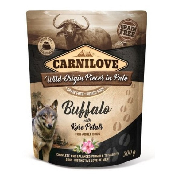 Carnilove Dog Wild Buffalo & Rose Petals - bawół z płatkami róży 300g 