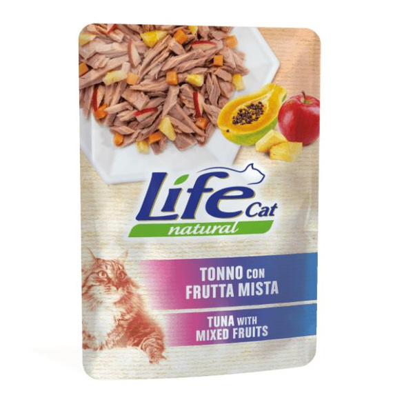 Life Cat Natural Tuńczyk z owocami mokra karma dla kota saszetka 70g