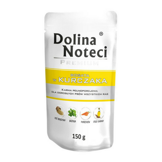 Dolina Noteci Premium - karma dla psów dorosłych z kurczakiem saszetka 150 g