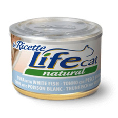 Life Cat Natural Tuńczyk, Biała Ryba mokra karma dla kota puszka 150g