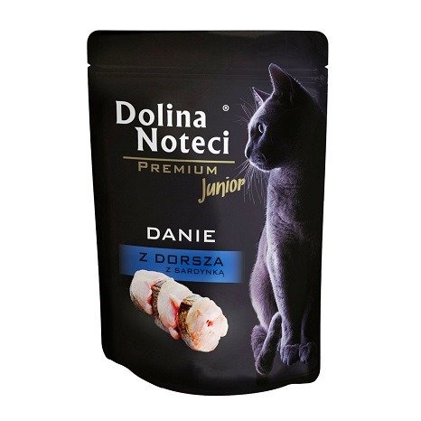 Dolina Noteci Premium Danie z dorszem i sardynką dla kociąt 85g