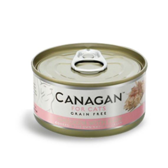 Canagan Kurczak z Szynką mokra karma dla kota puszka 75g