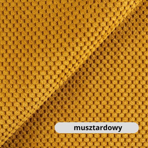 Cat's Atelier Półka na ścianę dla kota fala symetryczna lewa 75cm - musztardowa