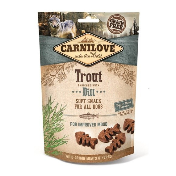 Carnilove Soft Snack - przysmak dla psa pstrąg z koprem
