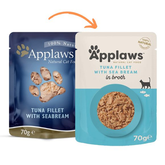 Applaws tuńczyk z doradą w bulionie 70 g – mokra karma dla kotów