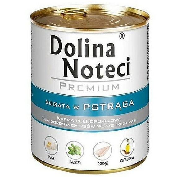 Dolina Noteci Premium pstrąg 800g karma dla dorosłych psów